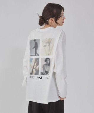  【２点セット/ユニセックス着用ITEM】アクセ付きフォトコラージュT（LS）