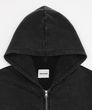 WEGO 【ユニセックス着用ITEM】ショートノースリーブZIPパーカー スミクロ