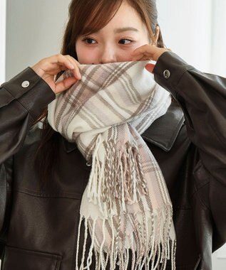 WEGO 【マフラー】大判ストール ライトピンク