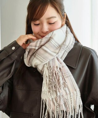 WEGO 【マフラー】大判ストール ライトピンク