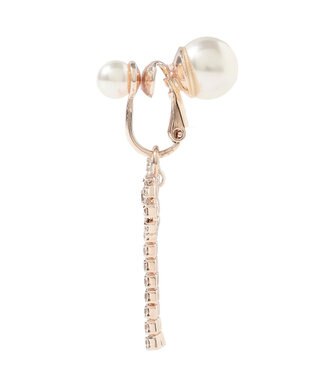 Maison de FLEUR ダイヤレーンリボンイヤリング Pink Gold