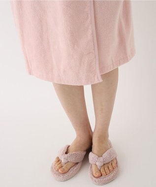 UCHINO エアリータッチ ラグランレディスローブ ピンク2