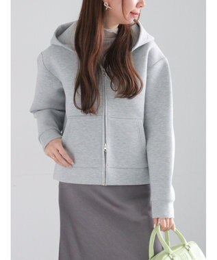 Te chichi ダンボールWジップフーディ グレー