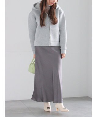 Te chichi ダンボールWジップフーディ グレー