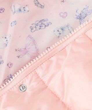 ANY KIDS 【フード取り外し/洗濯機可能】Aラインコート ピンク