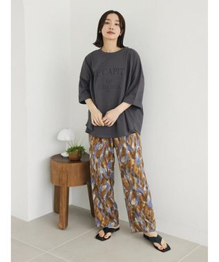 Green Parks イージー柄パンツI Brown