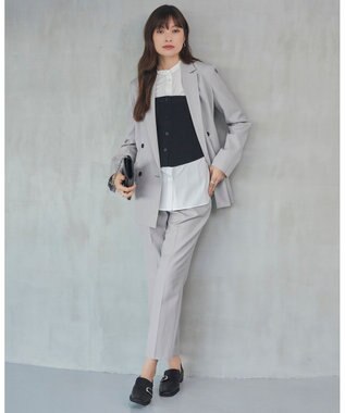 ICB L 【洗える】ハイゲージスムース ニットビスチェ ブラック系