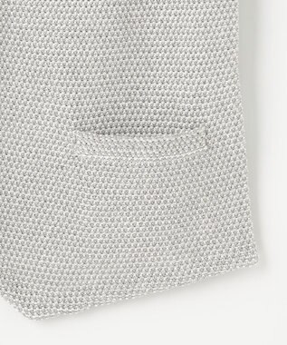 JOSEPH ABBOUD 【キングサイズ・清涼感】洗える！ストローヤーンニット ベスト ライトグレー系
