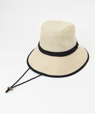 ANY 【UVケア/抗菌防臭】リネンライク サファリハット ナチュラル
