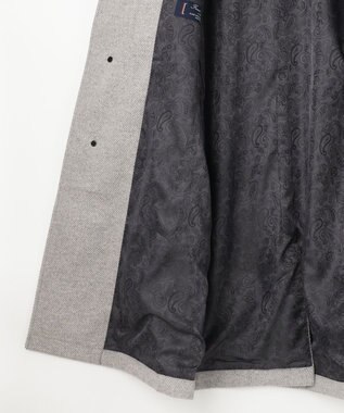 JOSEPH ABBOUD 【キングサイズ・JAPAN FABRIC】アンゴラミックスカルゼ コート ライトグレー系