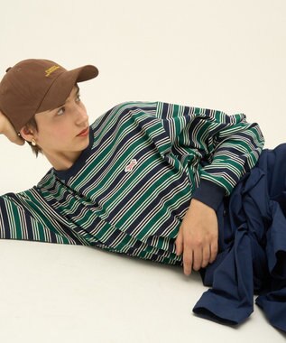 AMERICAN HOLIC PENNEY'S レトロボーダーロングTシャツ Navy