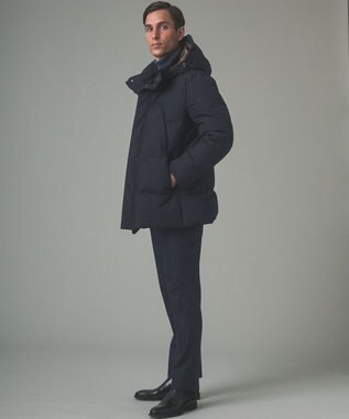 GOTAIRIKU 2年連続売上NO1【仕事で着られる】MINOTECH/ミノテック ドレス ダウンコート ネイビー系