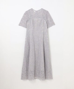 GRACE CONTINENTAL コードレースフレアドレス グレー