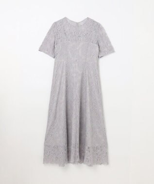 GRACE CONTINENTAL コードレースフレアドレス グレー