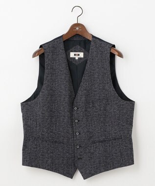 JOSEPH ABBOUD 【キングサイズ】ライトウェーブ ベスト ネイビー系7