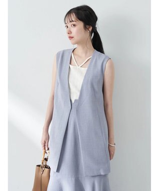 earth music&ecology リネンライクジレ Grayish Blue