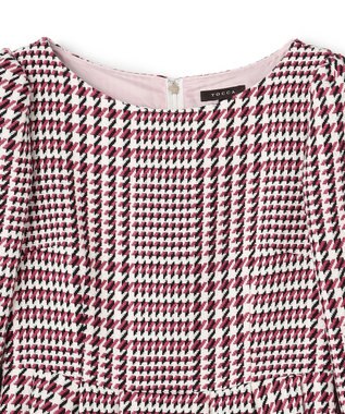 TOCCA 【百田夏菜子さん着用】【消臭】FROSTED CHECK TWEED ドレス アイボリー系