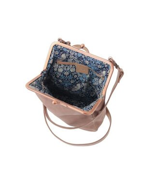 genten アンティーコ×LIBERTY 口金ミニポシェット サンドピンク