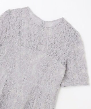 GRACE CONTINENTAL コードレースフレアドレス グレー