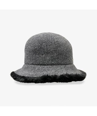 林八百吉商店 un chapeau ファー付きセーラー ブラック