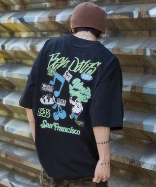 WEGO 【SMLサイズ展開】別注BENDAVISグラフィックT（SS） ブラック