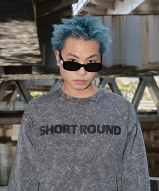 WEGO 【ユニセックス着用ITEM】ケミカルウォッシュグラフィックT（LS） グレー