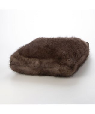 UNBILLION カシュカシュ cachecache / リボンワンハンドルミンク風エコファートート GY