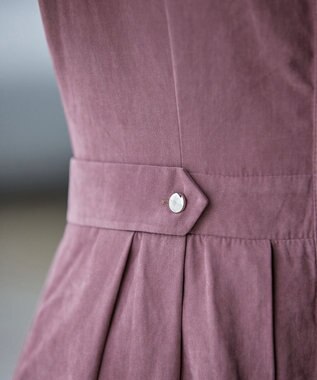 Tiaclasse 【新色追加・洗える】ピーチスキンバンドカラーワンピース ピンク