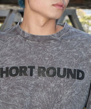 WEGO 【ユニセックス着用ITEM】ケミカルウォッシュグラフィックT（LS） グレー