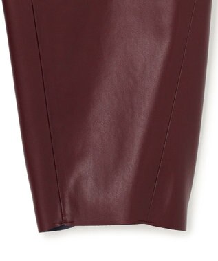 BEIGE， HYAL / フェイクレザーカービーラインイージーパンツ Bordeaux