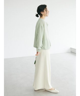 CRAFT STANDARD BOUTIQUE レーヨントロミ羽織りシャツ Light Green