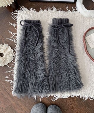 WEGO シャギーレッグカバー ダークグレー