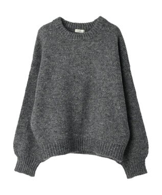 earth music&ecology ファンシーヤーンメランジプルオーバー Dark Gray Mixture