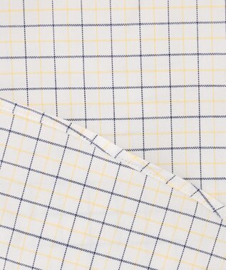 J.PRESS MEN 【PREMIUM PLEATS / 形態安定】ピンオックスタッタソールシャツ / B.D. イエロー系3