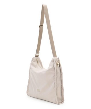 23区 ドロ－ストリング ショルダーバッグ(L) ベージュ系