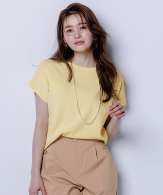 【接触冷感・UVカット・洗える】ビューティクール フレンチ ニットＴ