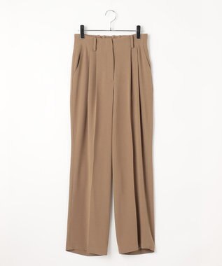 #Newans 2タックセンタープレスパンツ キャメル系