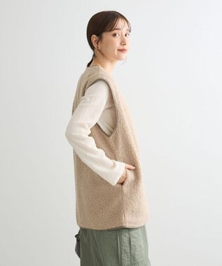 Green Parks ＢＰ　パイピングライトボアベスト Gray Beige