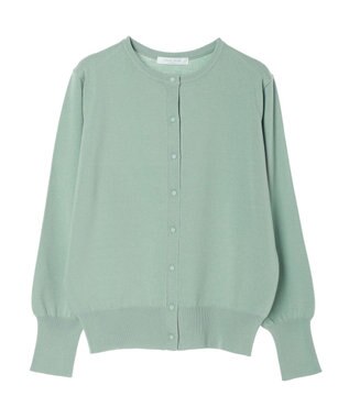 Green Parks 洗える　クルーネックカーディガン Light Gray