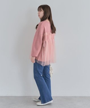 Green Parks ・ＡＮＤＳＥＡＲＣＨ　チュールレイヤードニット Pink