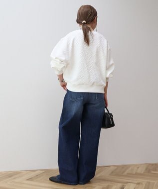 AMERICAN HOLIC ゼブラ柄ジャガードカットプルオーバー Off White