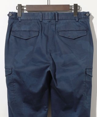 JOSEPH ABBOUD 【イタリア素材/製品染め/ウエストも伸びる!】迷彩ガーメンドダイ パンツ ダルブルー系7