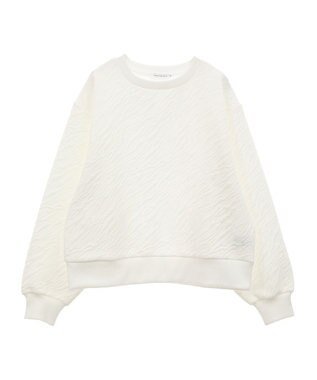 AMERICAN HOLIC ゼブラ柄ジャガードカットプルオーバー Off White