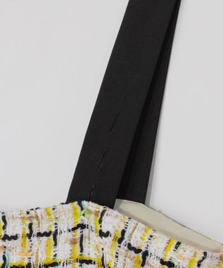 GRACE CONTINENTAL チュールヤーンツイードワンピース イエロー