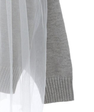 Green Parks ・ＡＮＤＳＥＡＲＣＨ　チュールレイヤードニット Light Gray