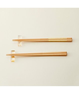 PRESENTERS ROOM toumei / 箔 hashi+hashioki 木箱入り2セット い