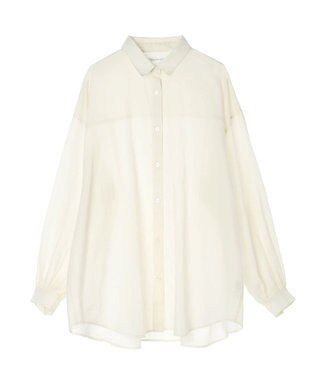 AMERICAN HOLIC 接触冷感＋速乾　強撚シアーボイルＢＩＧシャツ Off White