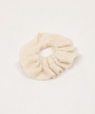 WEGO Lニットシュシュ ホワイトアイボリー