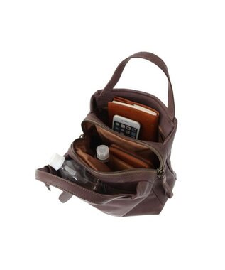 genten 【新色】ゴートベーシック ショルダーバッグ チャ