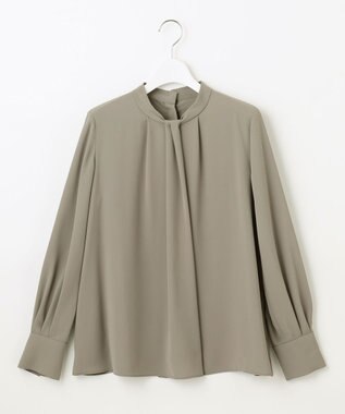自由区 【カタログ掲載・セットアップ対応】ライトサテン ブラウス モカ